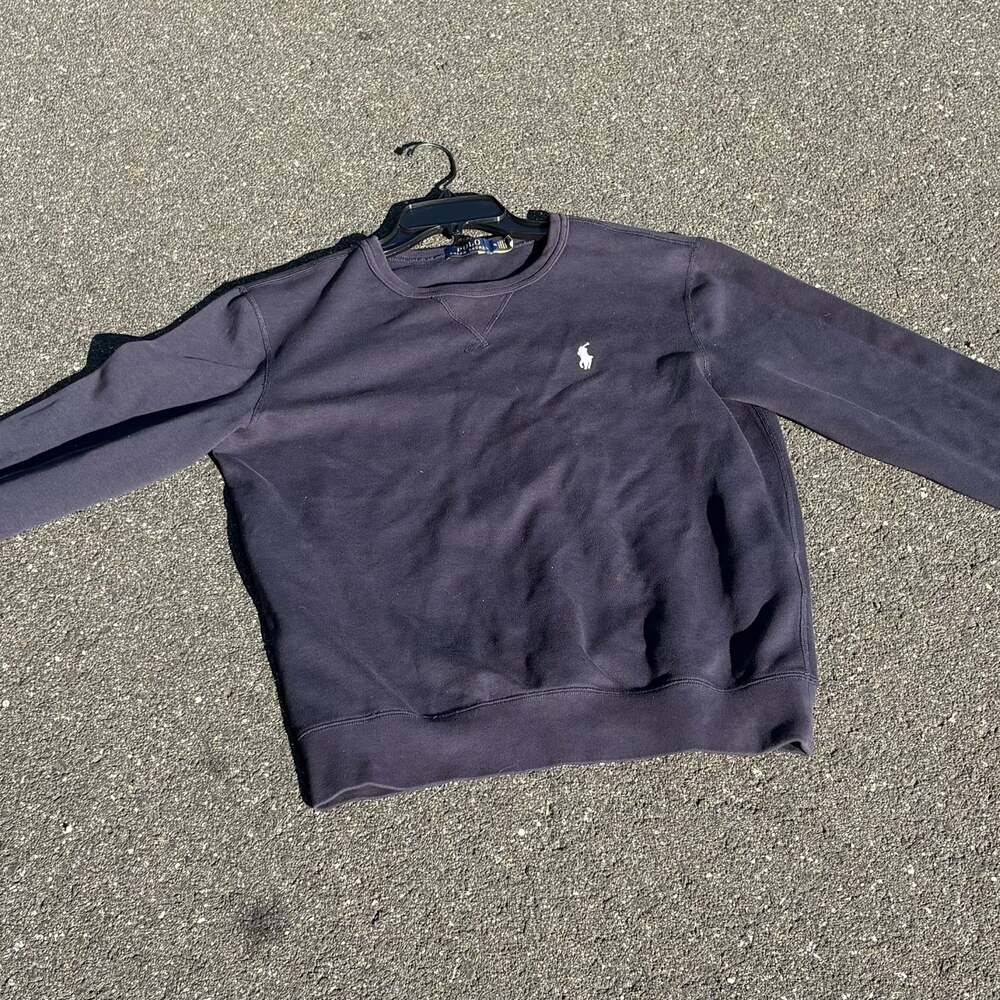 Polo Ralph Lauren Navy Crew Neck Fleece Sweatshirt